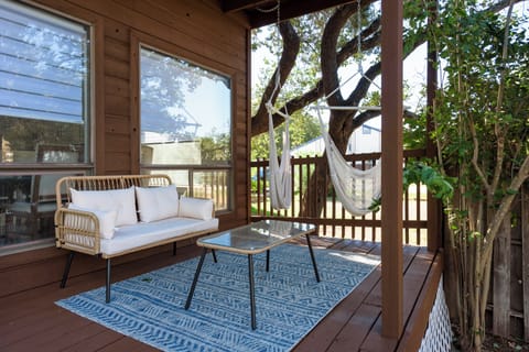 Hammock chairs are perfect for morning coffee or afternoon reading areas.