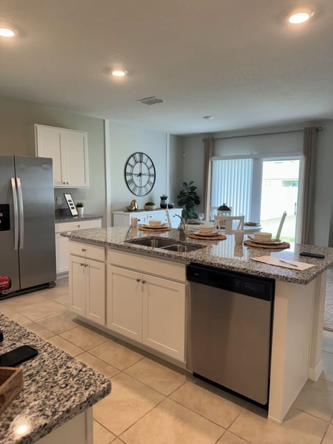 New kitchen appliances open floor plan