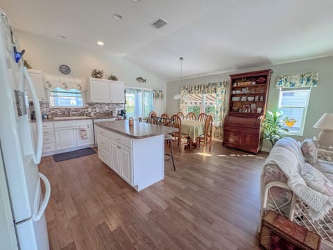 Kitchen with gas stove