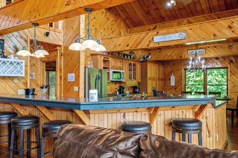 Kitchen bar for extra seating