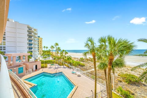 View of Complex pool from balcony