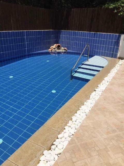 Our beautiful pool, child friendly and very private