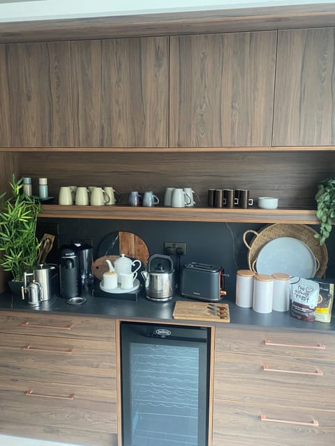 Coffee station,Nespresso machine , French press, two kettles & tea pot