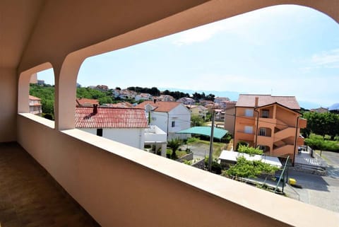 Spacious balcony with open views