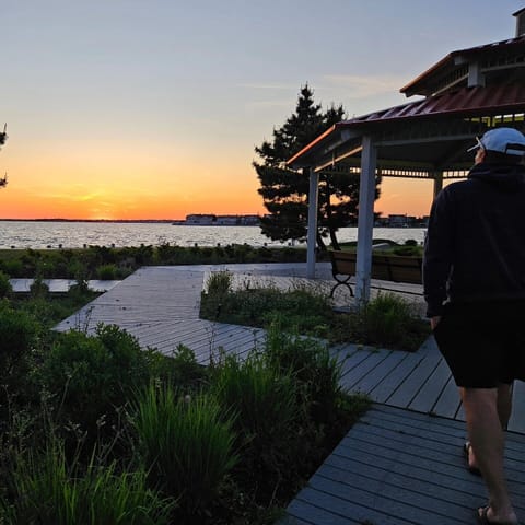 A beautiful sunset at our bay