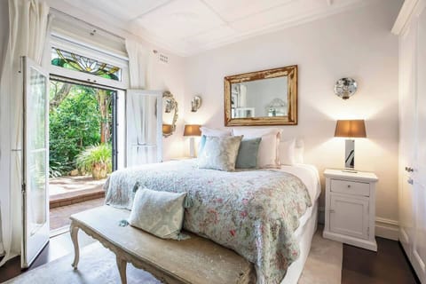 Please note this bedroom does not have air conditioning. However, a ceiling fan is provided for cooling, and a portable heater is available for added warmth.