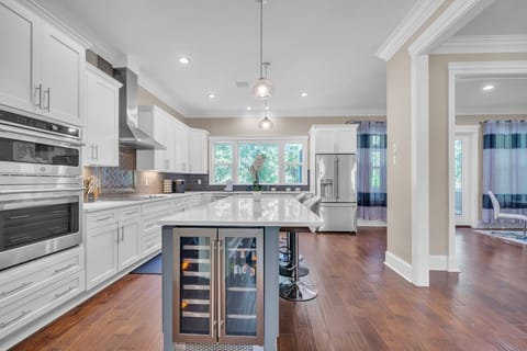 Indoors, Floor, Flooring, Kitchen, Kitchen Island