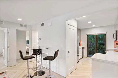 Dining area with bar stool