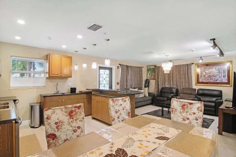 Dining and living area