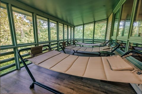 Enjoy quiet afternoons on the hammock.