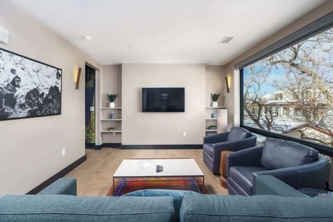 Living Room w/ Cable TV & Sleeper Sofa