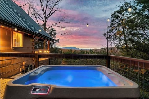 Breathtaking views of The Smoky Mountains at sunset, the perfect place to unwind