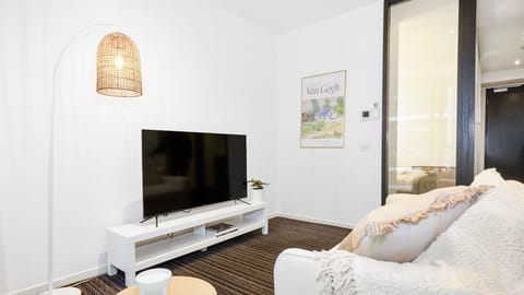 Chic and elegant style lounge area with TV