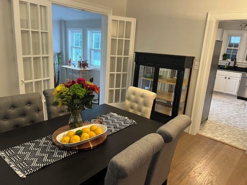 Dining room and kitchen