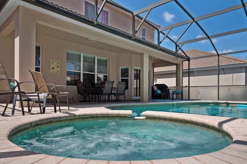 Splash into sunshine with a private pool and lounging area!
