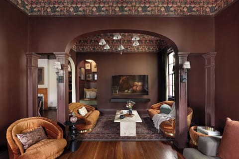 Double Parlor Living Room | Double Parlor Living Room with TV | Main Floor