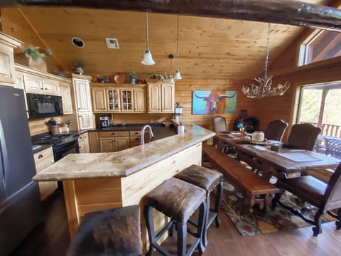 Kitchen and dining area