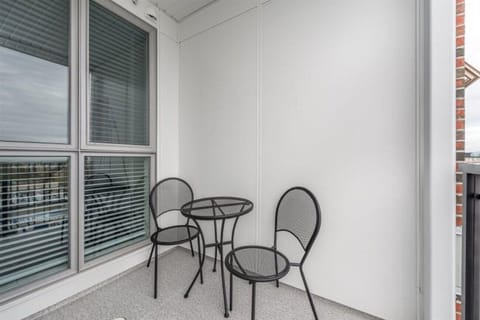 Cozy balcony with intimate seating for two