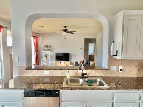 Kitchen view of the living room