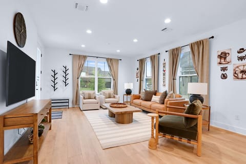 Stream your favorite movies & shows in the stylish, inviting living room