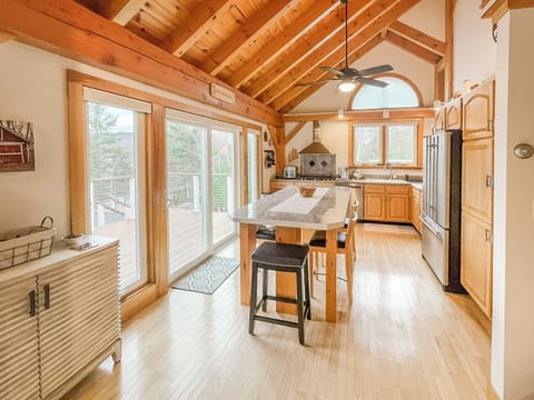 Kitchen and deck view