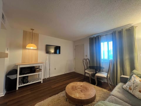 Sip morning coffee or enjoy a meal at the dining table, seating 2