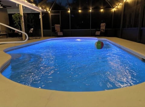 Pool at night