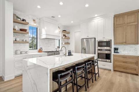 Fully stocked kitchen