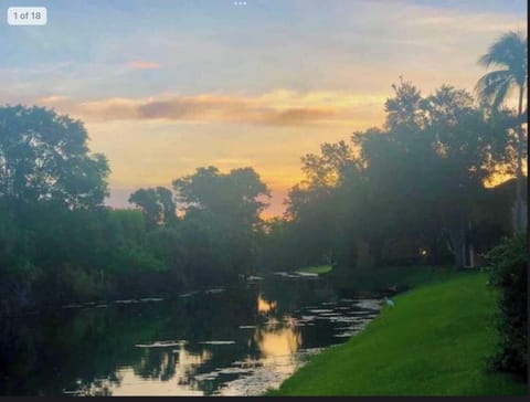 View from Master bedroom and Lanai…cocohatchee river