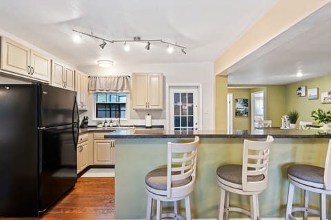 Our fully stocked kitchen