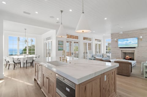 2501 E County Highway 30A - Seagrove Beach - Second Floor - Open Concept Great Room Complete with Living, Kitchen, and Dining Area and a Spacious Covered Porch