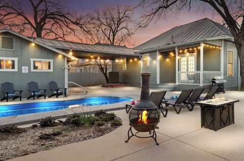 Pool and patio area for relaxing.