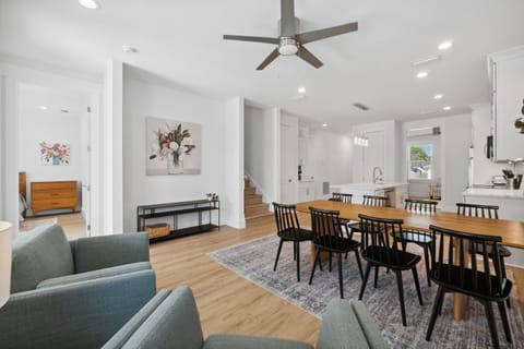 Spacious open layout with modern decor
