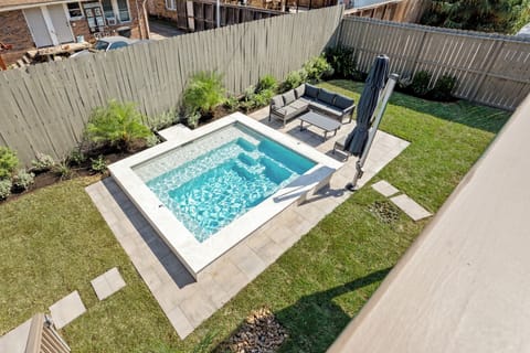 Private backyard pool—perfect for relaxing and enjoying the sun.