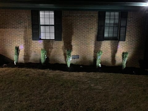 Rental home front view - night 