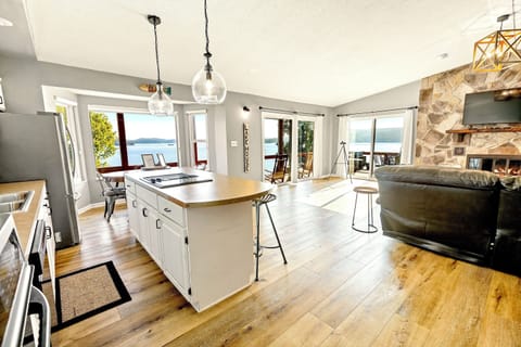 Spacious Living, Dining, and Kitchen