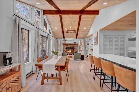 Spacious Open-Concept Kitchen with Breakfast Bar Seating