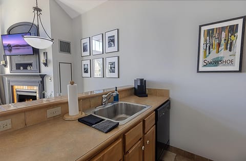 The property has a Keurig coffee maker as well as a drip-style coffee maker (not shown.)