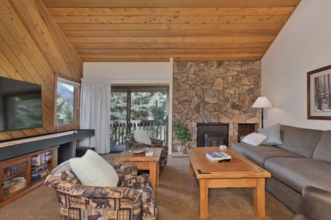 Living Room - Flatscreen TV, Pellet Stove, Shuffleboard