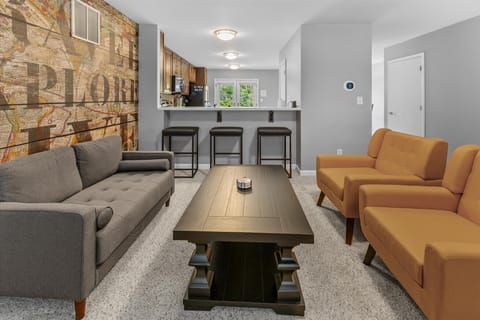 Mid level living room