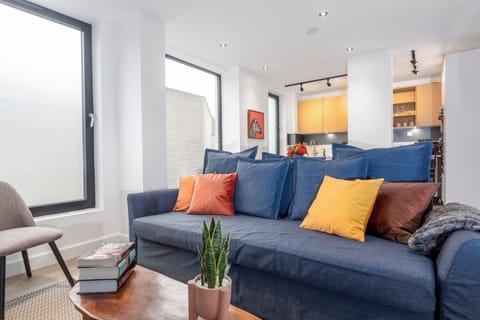 Open-plan living and kitchen area