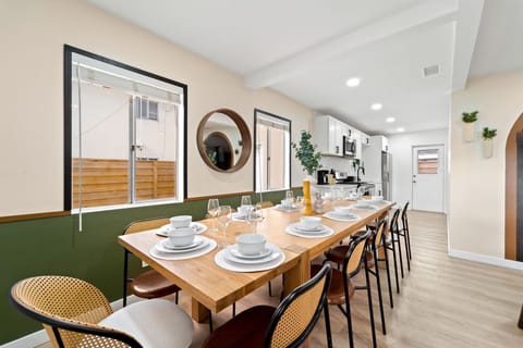 Open Dining Room with Warm Ambiance