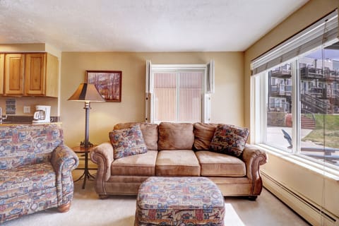 Cozy sleeper sofa and lounge chair.