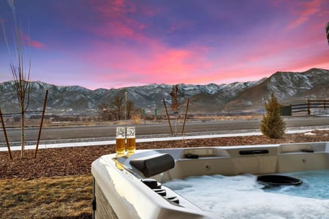 Unobstructed views of the Mt Timpanogos. Unwind after a long day of skiing, hiking, mountain biking and or fly fishing,