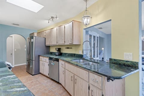 Spacious open kitchen