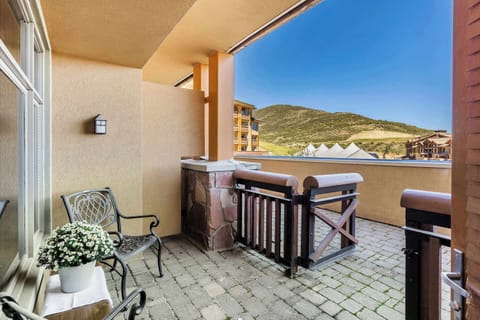 Private Balcony Leads To Giant Terrace