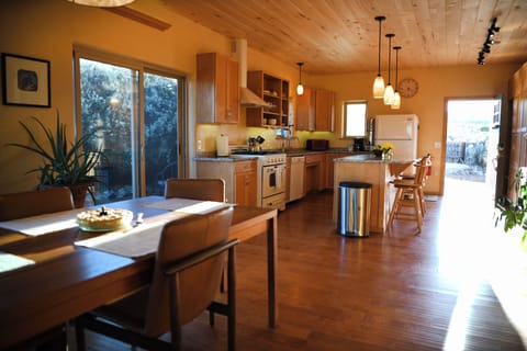 Dining area and kitchen