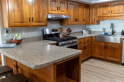 Large, well equipped kitchen has everything you need to prepare a great meal and more!