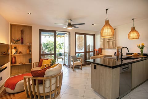 Living Room & Full Kitchen
