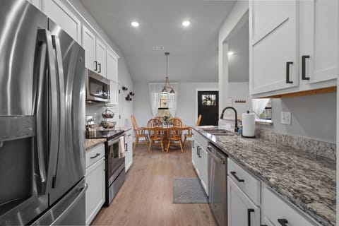 Fully stocked kitchen for all your cooking & baking needs!